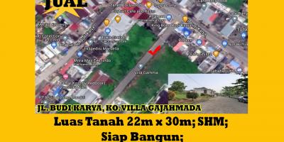 Tanah Dijual Villa Gajahmada Kota Pontianak