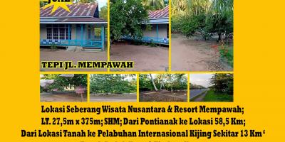 Tanah Dijual Jalan Mempawah Kalimantan Barat