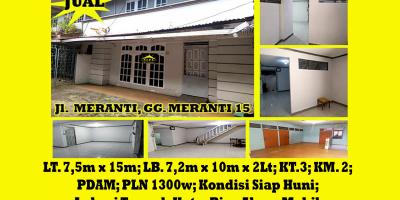 Rumah Dijual Gg. Meranti 15 Kota Pontianak