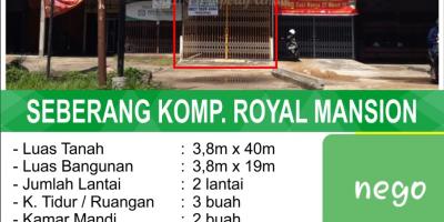 Jual Ruko di Tanjung Raya 2