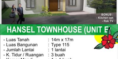 Rumah Hansel Townhouse Purnama, Pontianak, Kalimantan Barat