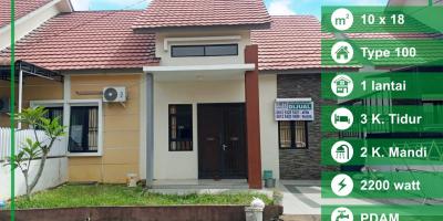 Rumah Komplek Danzhill Clover, Paris 2, Pontianak, Kalimantan Barat
