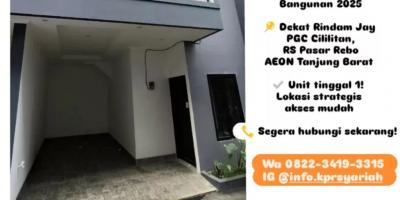 Rumah siaphuni Kramat Jati Jakarta Timur promo 600 jutaan