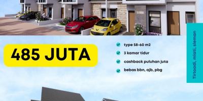 RUMAH TYPE 60 DI MLATI SLEMAN PROMO CASHBACK PULUHAN JUTA