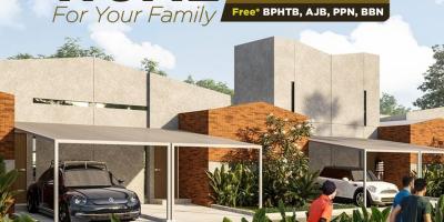 Rumah 1Lt, DP 5%, bisa dicicil 6x, Desain by Andre Matin