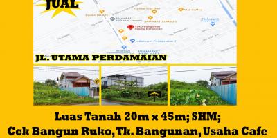 Tanah Dijual Jalan Utama Perdamaian Kota Pontianak