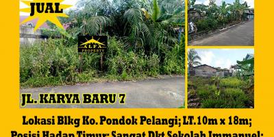 Tanah Dijual Jalan Karya Baru 7 Kota Pontianak