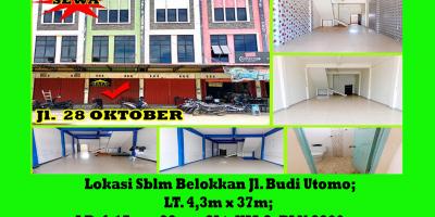 Disewakan Ruko Jalan 28 Oktober Kota Pontianak