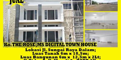 Rumah The Rose Ms Digital Town House Pontianak Dijual