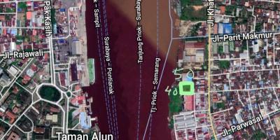 Pabrik dan tanah dijual luas 2.032m2 Hak Milik di pinggir sungai Pontianak utara Kalimantan barat