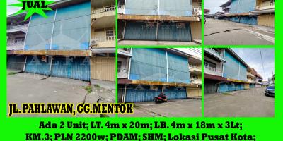 Dijual Ruko Jalan Pahlawan Gg. Mentok Kota Pontianak