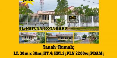 Tanah Dijual Jalan Natuna Kota Baru Kota Pontianak