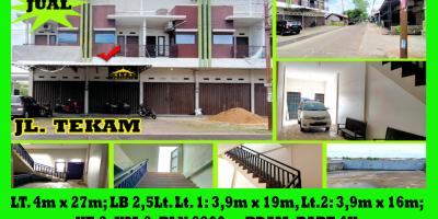 Dijual Ruko Jalan Tekam Kota Pontianak