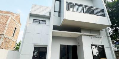 Rumah model Scandinavian Pinggir Jalan Raya Cilodong Depok Rumah model Scandinavian Pinggir Jalan Raya Cilodong Depok
