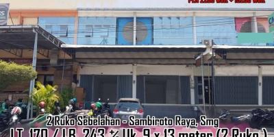 2 Ruko Sebelahan LT. 180 / LB. 243 - Sambiroto Raya, Smg-SHM