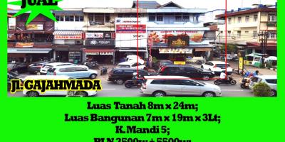 Dijual Ruko Jalan Gajahmada Kota Pontianak