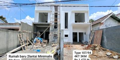 Rumah baru 2lantai Minimalis Cipayung Jakarta Timur 